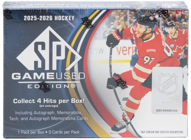 2025/26 Upper Deck SP Game Used Hockey Hobby Box