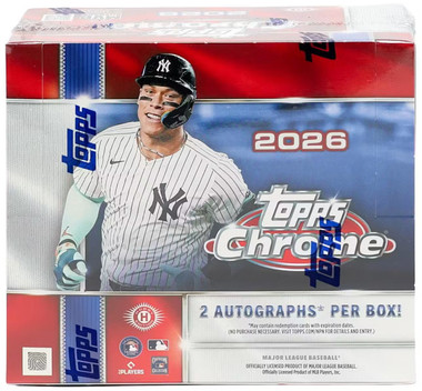 2026 Topps Chrome Baseball Jumbo Box
