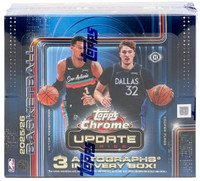 2025/26 Topps Chrome Update Series Basketball Jumbo Box