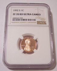 1992 S Lincoln Memorial Cent Proof PF70 RED UC NGC