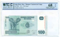 Congo - Democratic Republic 2013 100 Francs Superb Gem Unc 68 OPQ PCGS Gold Shield