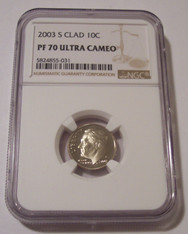 2003 S Clad Roosevelt Dime Proof PF70 UC NGC