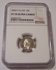 2003 S Clad Roosevelt Dime Proof PF70 UC NGC