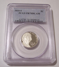 2010 S Jefferson Nickel Proof PR70 DCAM PCGS