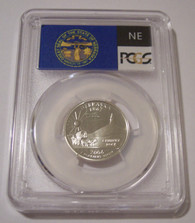 2006 S Silver Nebraska State Quarter Proof PR69 DCAM PCGS Flag Label