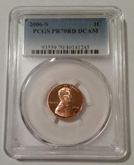 2006 S Lincoln Memorial Cent Proof PR70 RED DCAM PCGS