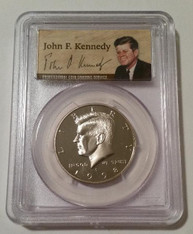 1998 S Clad Kennedy Half Dollar Proof PR70 DCAM PCGS 50th Anniversary Label