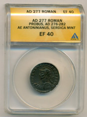 Roman Empire Probus AD 276-282 AE Antoninianus Serdica Mint XF40 ANACS