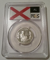 2003 S Silver Alabama State Quarter Proof PR70 DCAM PCGS Flag Label