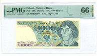 Poland 1982 1000 Zlotych Bank Note Gem Unc 66 EPQ PMG