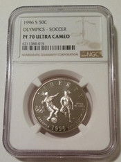1996 S Olympics - Soccer Commemorative Half Dollar Proof PF70 UC NGC