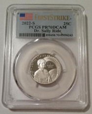 2022 S Clad Dr. Sally Ride Quarter Proof PR70 DCAM PCGS First Strike