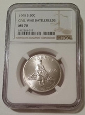 1995 S Civil War Battlefields Commemorative Half Dollar MS70 NGC