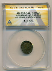 Roman Empire Constans AD 337-350 AE 15mm Antioch AU50 ANACS