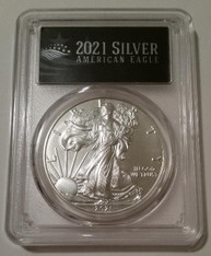 2021 1 oz Silver Eagle Dollar Type 1 MS70 PCGS First Day of Issue Black Label