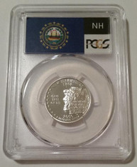 2000 S Silver New Hampshire State Quarter Proof PR69 DCAM PCGS Flag Label