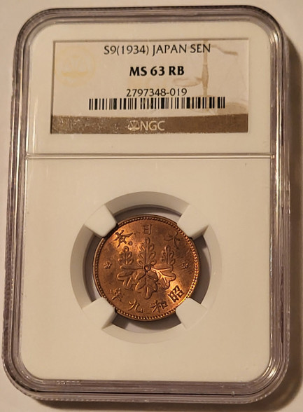 Japan-1934-sen-ms63-rb-ngc-a