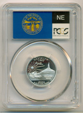 2006 S Silver Nebraska State Quarter PR70 DCAM PCGS Flag Label