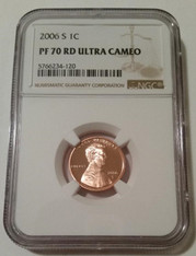 2006 S Lincoln Memorial Cent Proof PF70 RED Ultra Cameo NGC