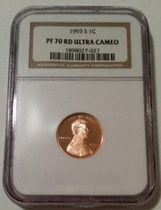 1993 S Lincoln Memorial Cent Proof PF70 RED UC NGC