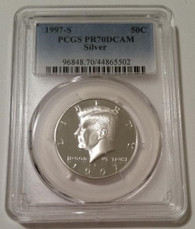 1997 S Silver Kennedy Half Dollar Proof PR70 DCAM PCGS