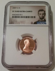 2007 S Lincoln Memorial Cent Proof PF70 RED UC NGC Portrait Label