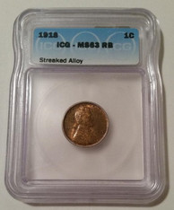 1918 Lincoln Wheat Cent MS63 RB ICG