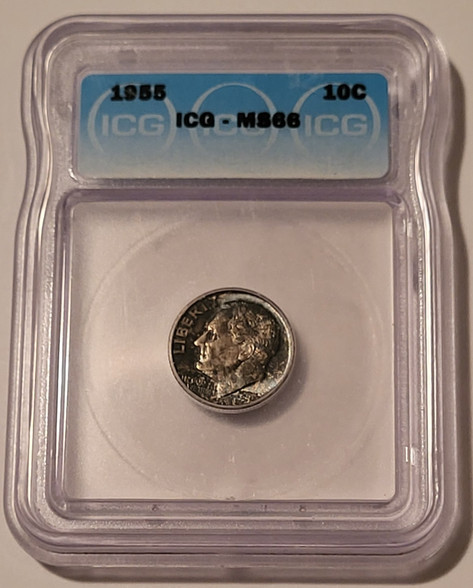1955-roosevelt-dime-ms65-icg-toned-a
