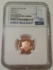 2020 S Lincoln Shield Cent Proof PF70 RED UC NGC Early Releases