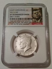 2017 S Kennedy Half Dollar Enhanced SP70 NGC Portrait Label