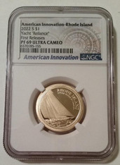 2022 S American Innovation Dollar Yacht Reliance Proof PF69 UC NGC First Releases