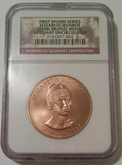 2008 Elizabeth Monroe U.S. Mint First Spouse Bronze Medal BU NGC