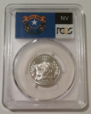 2006 S Silver Nevada State Quarter Proof PR70 DCAM PCGS Flag Label