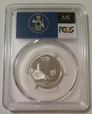 2003 S Silver Maine State Quarter Proof PR70 DCAM PCGS Flag Label