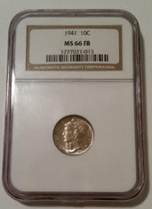 1941 Mercury Dime MS66 FB NGC