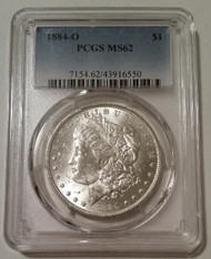 1884 O Morgan Silver Dollar MS62 PCGS