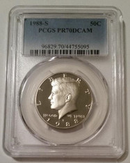 1988 S Kennedy Half Dollar Proof PR70 DCAM PCGS