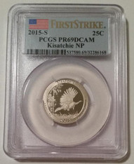 2015 S Clad Kisatchie NP Quarter Proof PR69 DCAM PCGS First Strike