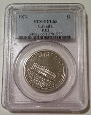 Canada Elizabeth II 1973 Dollar Prince Edward Island Centennial PL65 PCGS