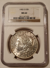 1902 O Morgan Silver Dollar MS62 NGC