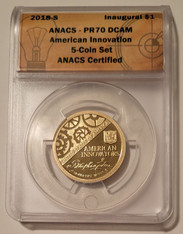 2018 S American Innovation Dollar 1st Signed Patent Proof PR70 DCAM ANACS