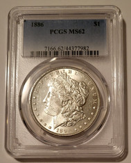 1886 Morgan Silver Dollar MS62 PCGS