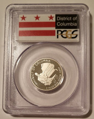 2009 S Silver District of Columbia Quarter Proof PR69 DCAM PCGS Flag Label