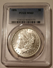 1896 Morgan Silver Dollar MS62 PCGS