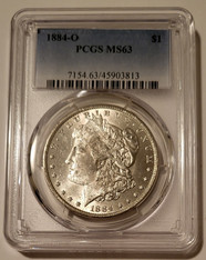 1884 O Morgan Silver Dollar MS63 PCGS