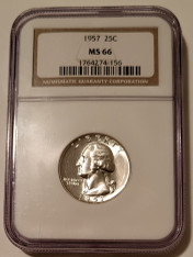 1957 Washington Quarter MS66 NGC