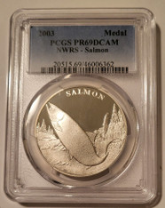 2003 NWRS Centennial Silver Medal Salmon Proof PR69 DCAM PCGS