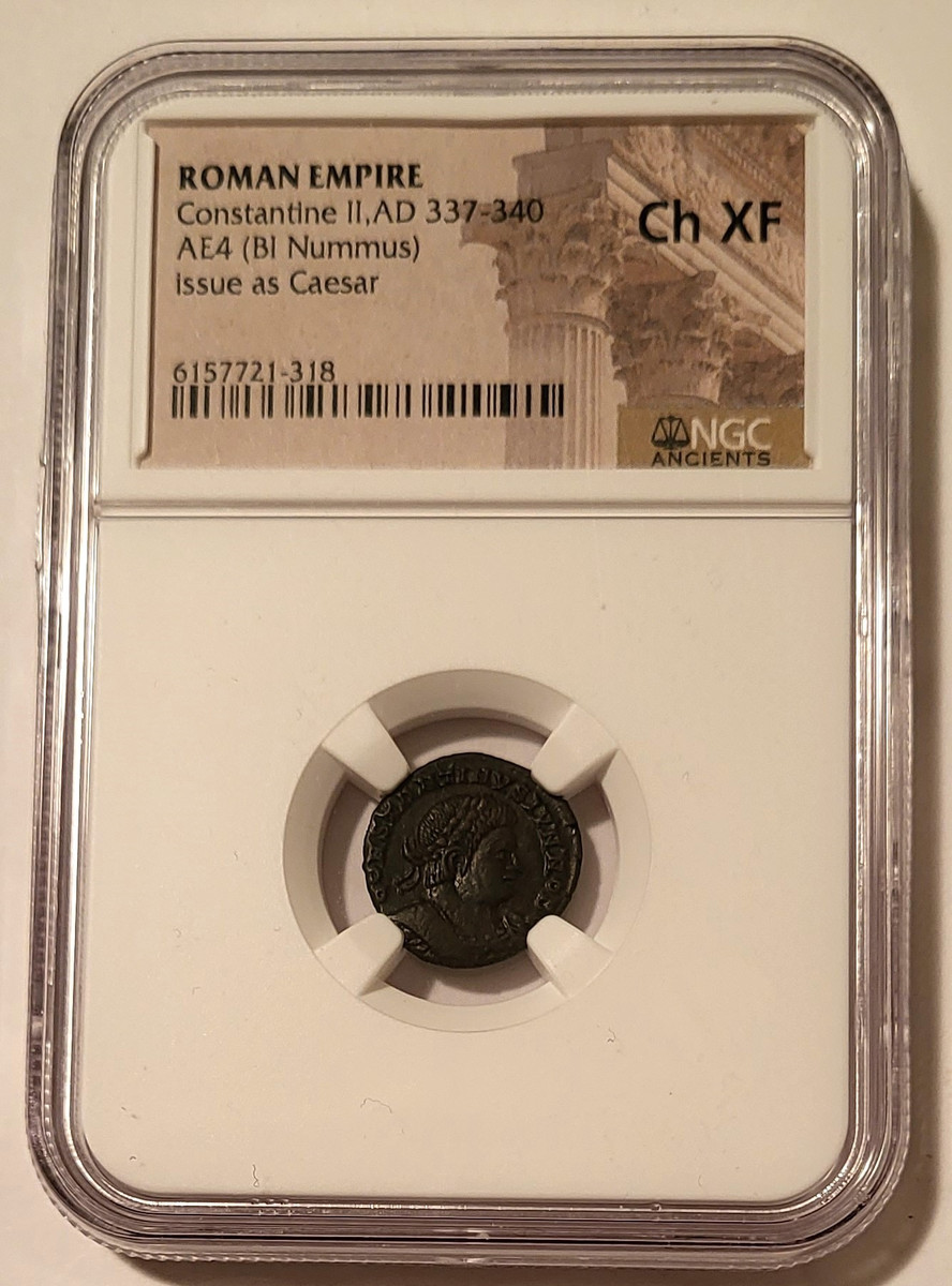 ローマ帝国 ValensAD 364年-378年Æ ヌムス　NGC認定　022 Eastern Roman Empire AD 364-378 AE3 Nummus Ancient Coin for