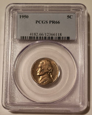 1950 Jefferson Nickel PR66 PCGS Low Proof Mintage
