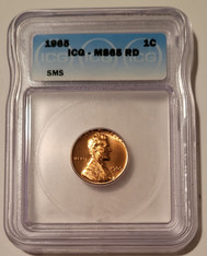 1965 Lincoln Memorial Cent SMS MS65 RED ICG